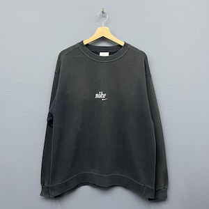 Vintage 90s Nike Center Logo Crewneck Sweatshirt Size Medium Made in Usa