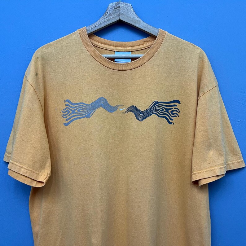 Vintage Y2K Nike Just Do It ‘Waves’ T-Shirt Size L - Sportswear image 3
