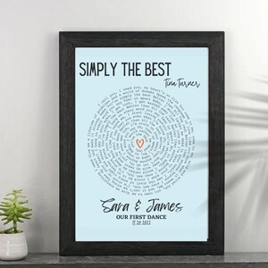 Custom Record Vinyl Lyric Song print | Digital Download | music lover | printable quote | wall art | first dance | anniversary