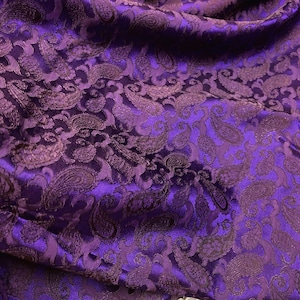 PATTERN MULBERRY SILK fabric by the yard - Purple silk - Natural fiber - Dress making - Gift for women - Personalized gift - Silk for Sewing