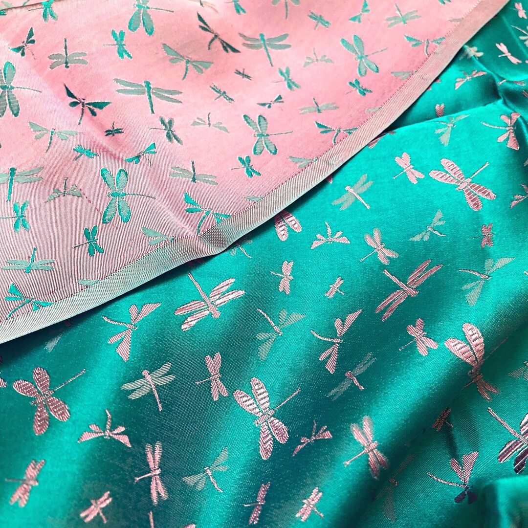 PURE MULBERRY SILK Fabric by the Yard Dragonfly Silk Organic Fiber