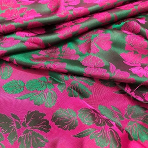 PURE MULBERRY SILK fabric by the yard - Floral fabric - Handmade silk - Sewing clothes - Dress making - Gift for women - Silk for sewing