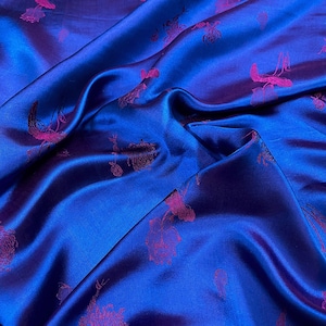 PURE MULBERRY SILK fabric by the yard - Floral silk fabric - Dress making - Gift for women - Silk for Sewing - Sewing clothes - Fabric silk