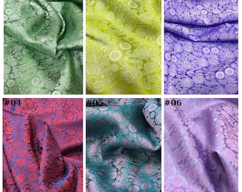 PURE MULBERRY SILK fabric by the yard - Floral silk - Handmade fabric - Organic fiber - Gift for women - Making dress - Silk apparel fabric