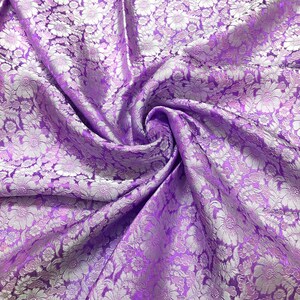PURE MULBERRY SILK fabric by the yard - Floral silk fabric - Handmade silk - Natural fiber - Dress making - Gift for women - Silk for sewing