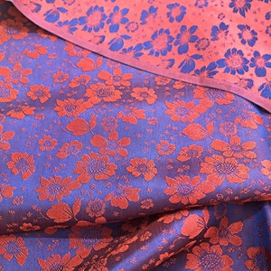 PURE MULBERRY SILK fabric by the yard - Floral silk fabric - Handmade fabric - Natural fiber - Dress making - Gift for her - Sewing clothes