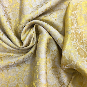 PURE MULBERRY SILK fabric by the yard - Floral silk fabric - Handmade fabric - Natural fiber - Dress making - Gift for her - Silk for sewing