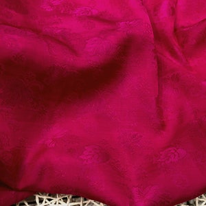 PURE MULBERRY SILK fabric by the yard - Leaf pattern silk - Handmade fabric - Organic fiber - Gift for women - Making dress - Sewing clothes