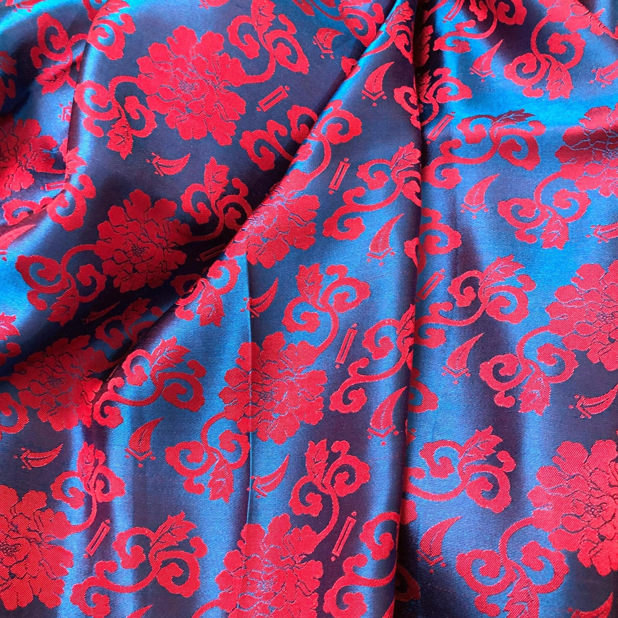 PURE MULBERRY SILK Fabric by the Yard Floral Silk Natural Etsy