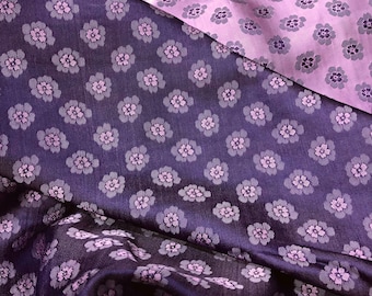 FLORAL MULBERRY SILK fabric by the yard - Handmade fabric - Natural fiber - Dress making - Gift for her - Silk for sewing - Sewing clothes
