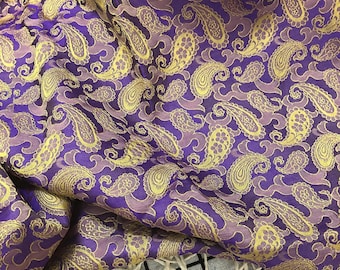 PATTERN SILK fabric by the yard - Paisley silk fabric - Handmade silk - Natural fiber - Dress making - Gift for women - Sewing clothes