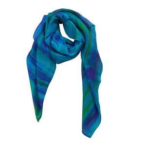 100% MULBERRY SILK SCARF - Square silk - Women Scarves - Mixing color Scarves for Women - Designer Scarves - Luxury Scarf - Gift for Women