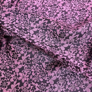 PURE MULBERRY SILK fabric by the yard - Floral silk fabric - Handmade silk - Natural fiber - Dress making - Gift for women - Sewing clothes