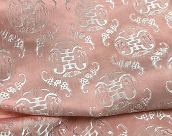 PATTERNED SILK fabric by the yard - Pattern silk - Handmade fabric - Organic fiber - Gift for women - Making dress - Sewing clothes
