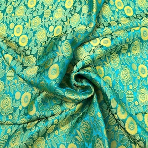 PURE MULBERRY SILK fabric by the yard - Floral silk - Handmade silk fabric - Natural fiber - Dress making - Gift for her - Silk for sewing