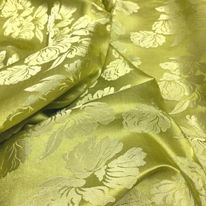 PURE MULBERRY SILK fabric by the yard - Floral silk fabric - Natural fiber - Dress making - Gift for her - Silk apparel fabric - Width 120cm
