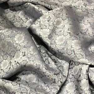 PURE MULBERRY SILK fabric by the yard - Floral silk fabric - Handmade silk - Natural fiber - Dress making - Gift for women - Silk for sewing