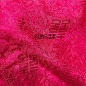 PURE MULBERRY SILK fabric by the yard - Pink floral silk - Natural fiber - Dress making - Gift for her - Sewing clothes - Silk for Sewing