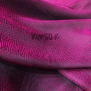 PURE MULBERRY SILK fabric by the yard - Pattern silk - Dress making - Gift for her - Silk for Sewing - Fabric for clothes - Sewing clothes