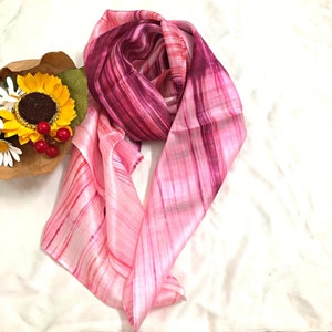 100% MULBERRY SILK SCARF - Pure mulberry silk - Women&#39;s Scarf - Fashion Scarf - Luxury Scarf - Gift for Women