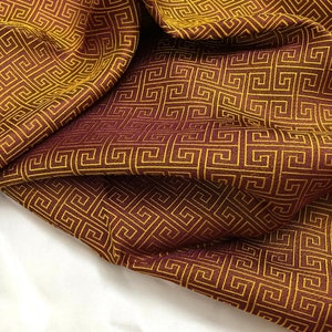 PURE MULBERRY SILK fabric by the yard - Pattern silk fabric - Handmade silk - Natural fiber - Dress making - Gift for her - Silk for sewing