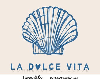 Beach Life Line Art PNG, Clipart estiva (download digitale)