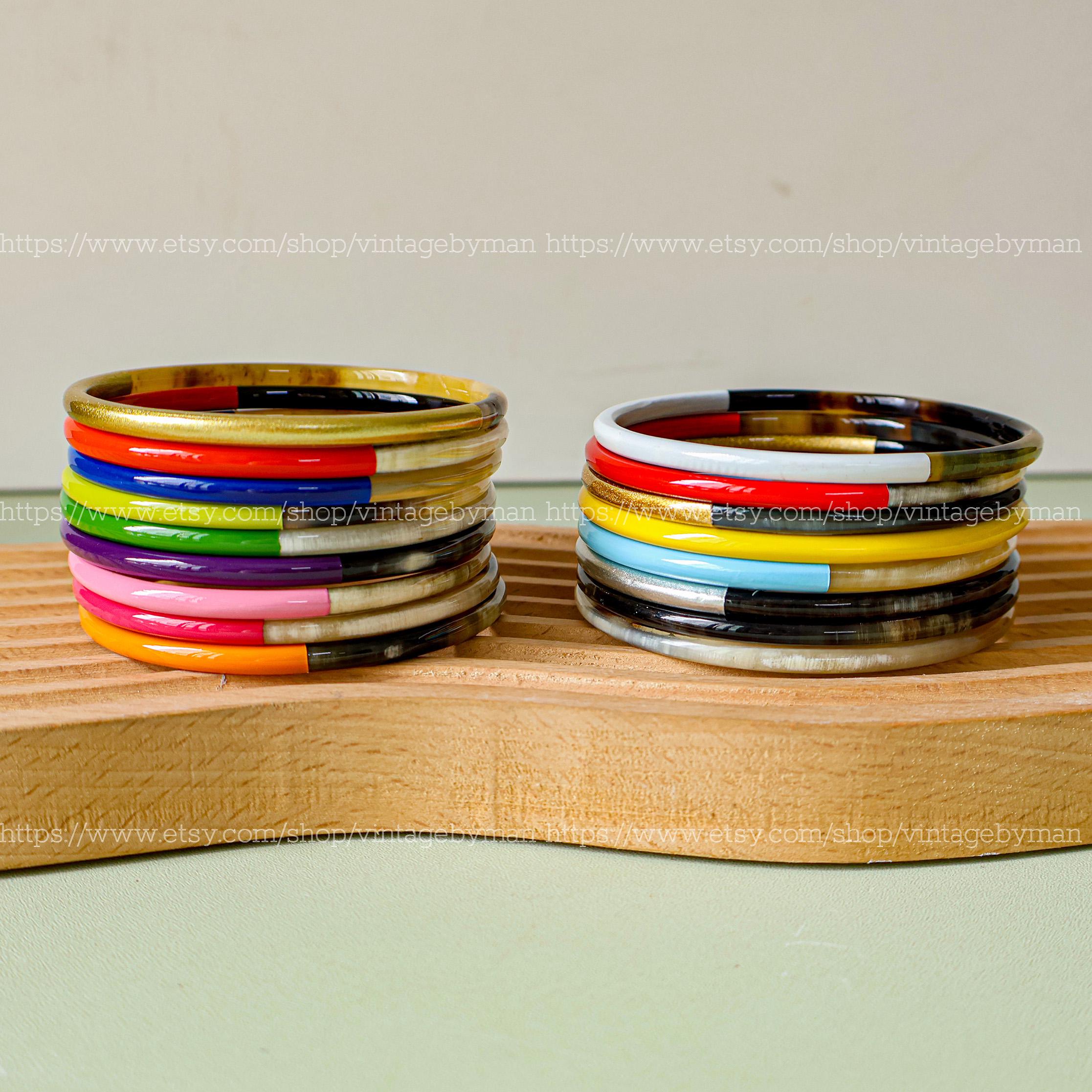 Horn Bangles - Etsy