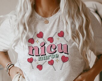 NICU Nurse Valentines Shirt, Retro NICU Valentines Day Shirt, Neonatal Intensive Care Unit Nurse, Neonatal ICU Nurse Shirt, Nicu Crew Staff