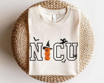 NICU Nurse Halloween Shirt for Neonatal Intensive Care Unit Nurse, Halloween Hospital Party Shirt, Spooky Fall Nurse, NICU Nursing Student