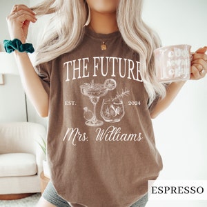 Future Mrs Shirt, Custom Bride Gift, Bride to Be Shirt, Newly Engaged Gift For Her, Personalized Engagement Shirt, Fiancee Comfort Colors