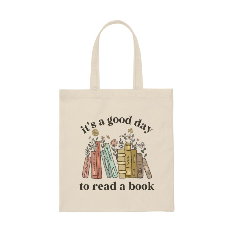Bookish Bag, Books Tote Bag, Library Bag, Librarian Gifts, Book Lover Bag, Reading Teacher Gift, Bookworm Bag, Its a Good Day to Read a Book