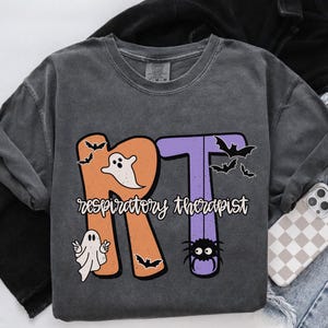 Respiratory Therapist Halloween Shirt, Spooky RT Shirt, Fall Respiratory Therapy Tshirt,  NICU RT Halloween Shirt, Pulmonary Nurse
