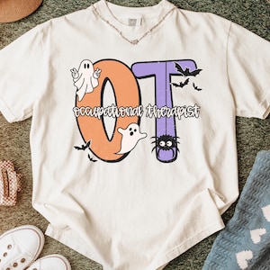 OT Halloween Shirt, Occupational Therapist Halloween Shirt, Spooky OT Shirt, Halloween Occupational Therapy Tshirt, Fall OT Shirt