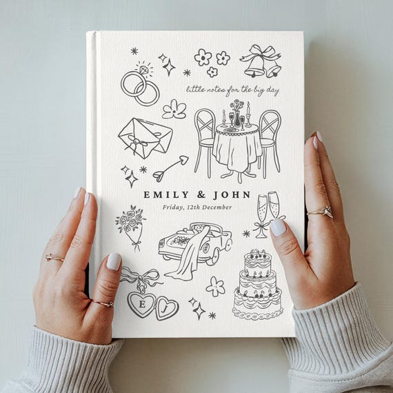 Newly Engaged Wedding Planning Journal, Engagement Gift for Her, Personalized Bridal Shower Gift, Custom Future Mrs, Bride To Be Gifts