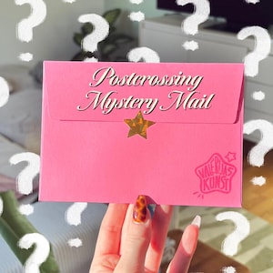 Postcrossing Mystery Mail • Set med 10 vykort • A6 • Illustrerade kort • Överraskningsbrev • Blank baksida • Klar att skickas