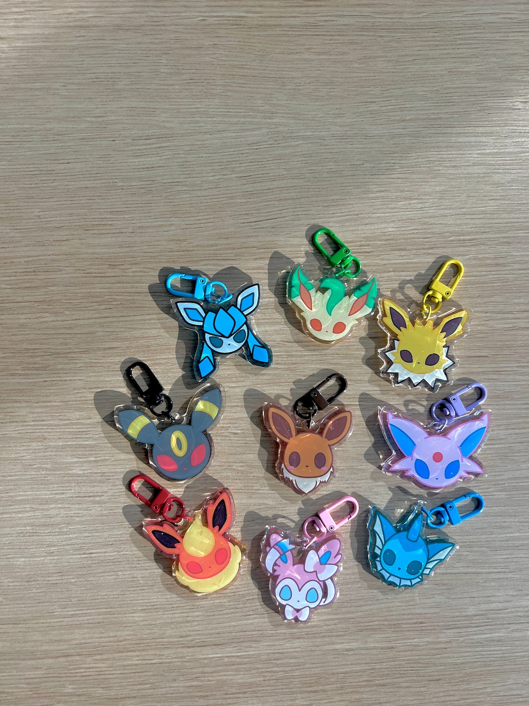 Eevee Evolution Keychain - Etsy