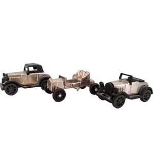 Set of 3 vintage miniature cars, tiny Cars, toycar collection, Miniature Classic Cars, toy car collector, 1980s vintage