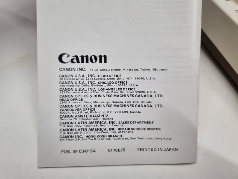 Vintage Canon p10-d Taschenrechner, Elektrisch In Originalverpackung, Hergestellt in Japan, Tragbarer Drucker Taschenrechner Bild 7