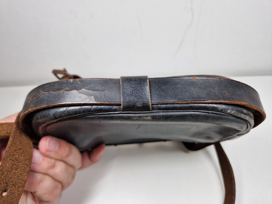 Antique Train Conductor's Bag, Rare and Collectable Leather Bag, Made