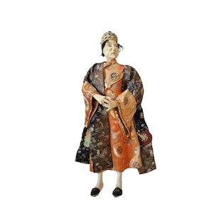 Vintage Asian Doll, Old Asian doll, Rare antique Asian collector doll, Very rare collectors doll, Large size Asian doll for collection