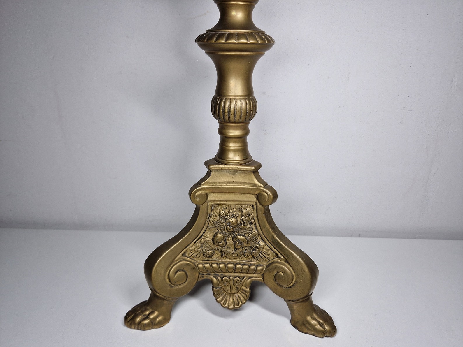 Large Antique Church Candle Holder Big French Antique Church Etsy