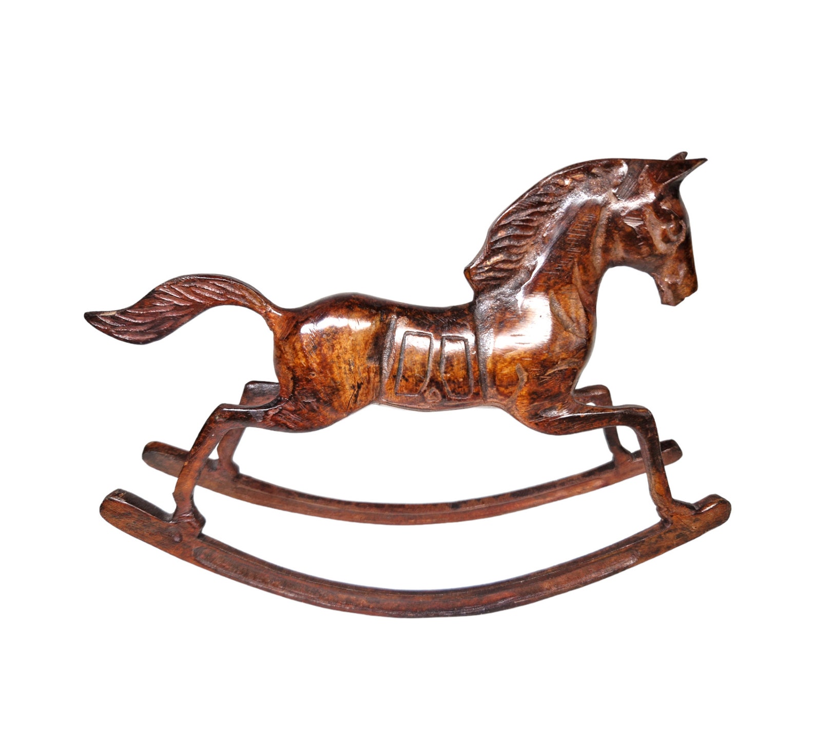 Miniature Metal Rocking Horse, Rocking Horse Decor, Rocking Horse Toy ...