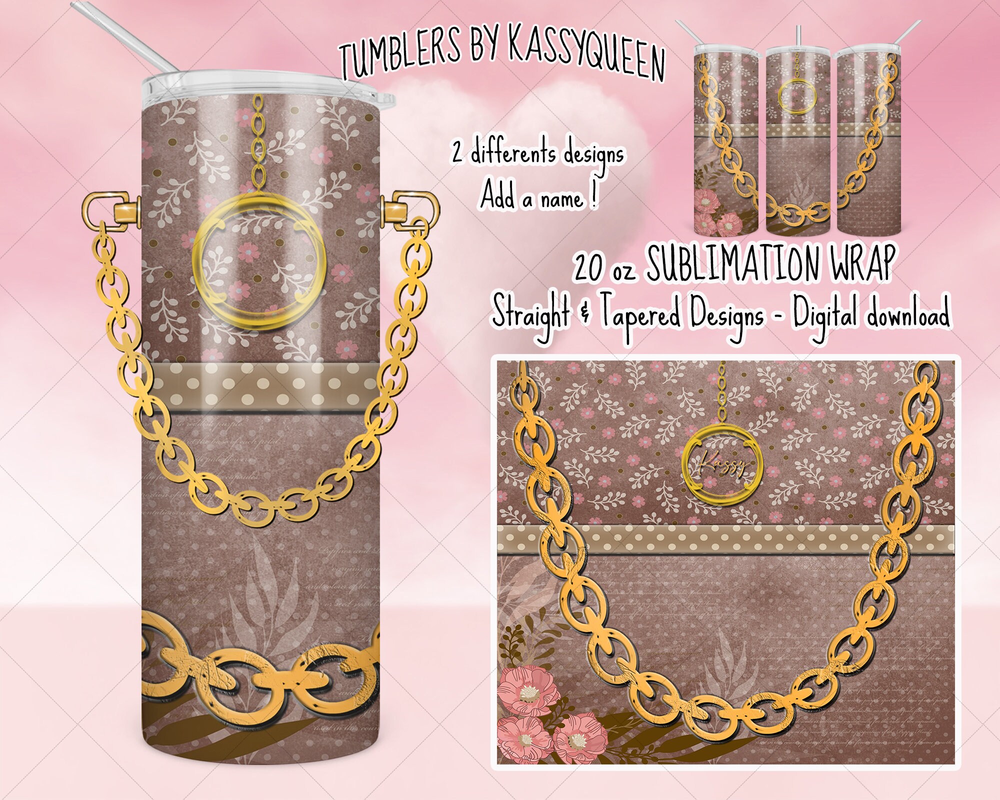 Tumblers With Carry Chains Etsy