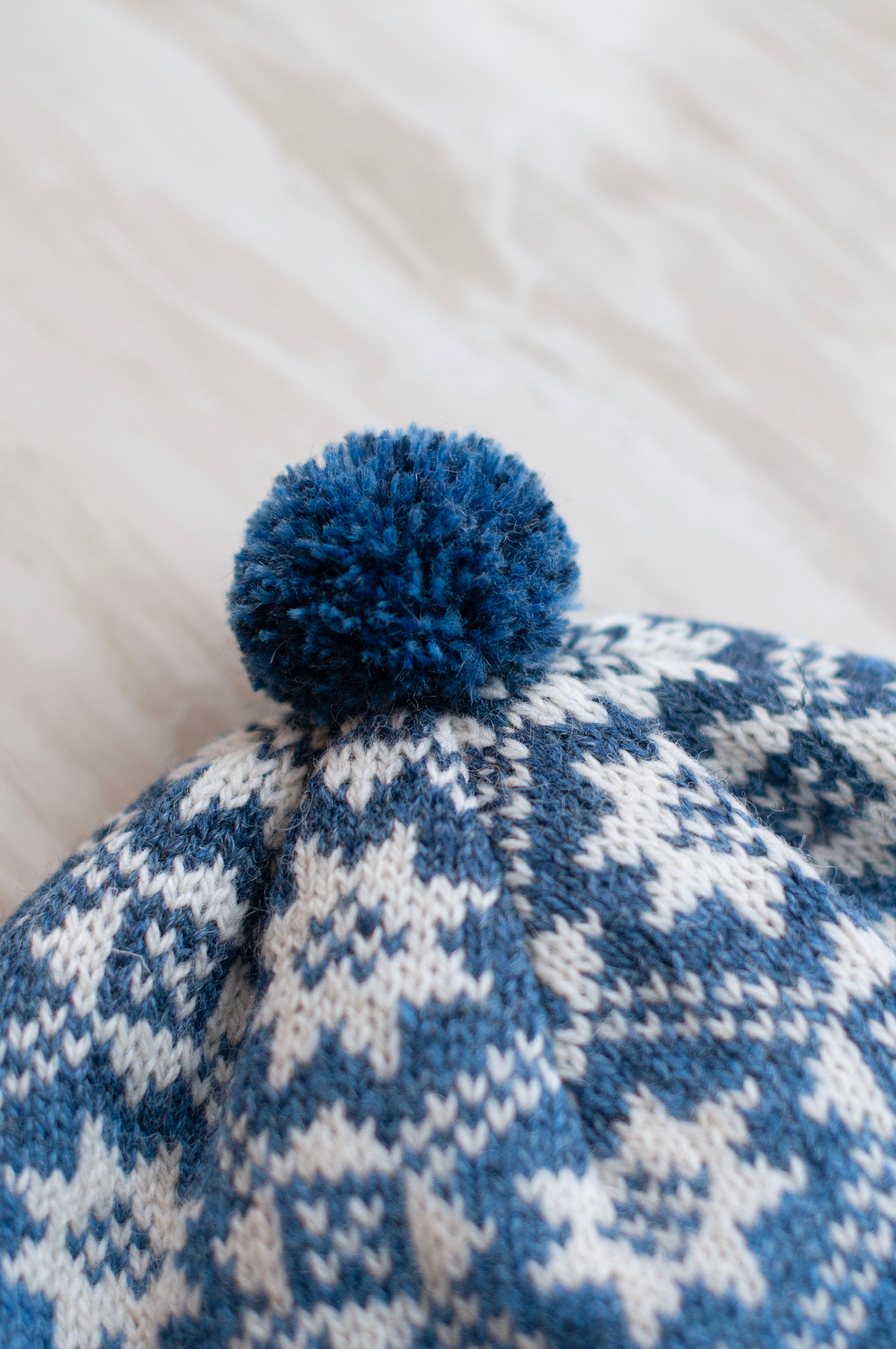 Bonnet D'hiver Femme/homme Motif Flocons De Neige - Taille Unique élastique - 95% Polyester, 5% Élasthanne - Chaud Et Polyvalent