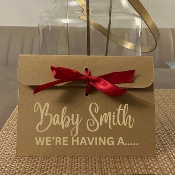 Gender Reveal Envelope - Etsy UK