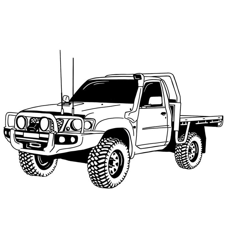nissan-patrol-ute-illustration-png-jpeg-digital-download-etsy-australia