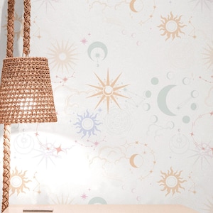 Daylight sky Wallpaper, Removable and Peel&Stick  Traditional or Pre-pasted wallpaper, Kids and Nursery Wallpaper, Sky wallpaper, Celestial