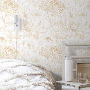 Floral Peel and Stick Wallpaper: Boho Farmhouse Style (Removable, DIY)