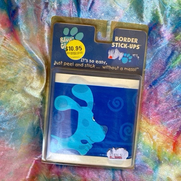 Blue's Clues Wallpaper Border Stick-Ups - Vintage 1999 - Unopened BNIB