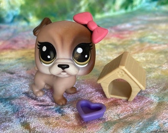 LPS Littlest Pet Shop - Bullena Doghouser #85 Bull Dog with Accessories - Hasbro Toys